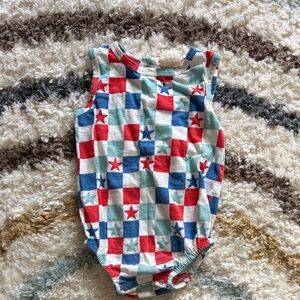 Colorful Star Patterned Kids One Piece